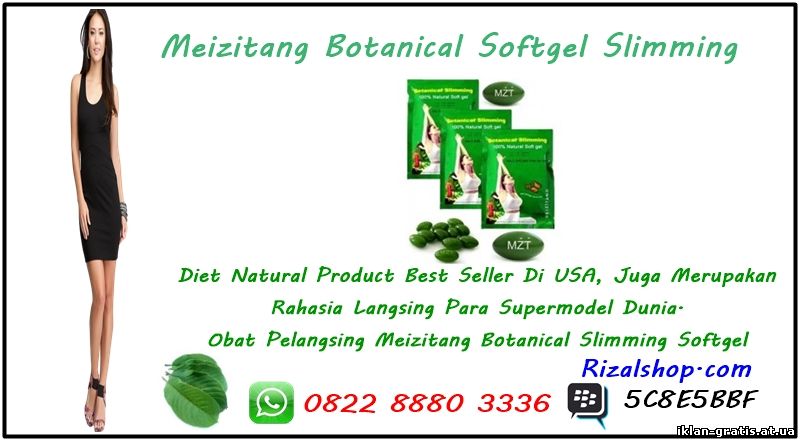 Obat Pelangsing Badan Terbaik ( Meizitang Botanical Sliming Softgel ) HP. 082288803336