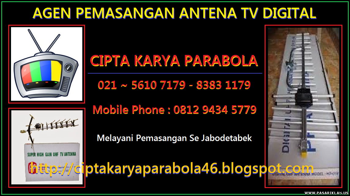 Digital UHF Antenna HD19 Digital For LCD / LED Siaran Lokal Gambar Bagus JAKARTA