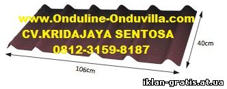 Distributor Onduline-Onduvilla,CV Kridajaya sentosa,surabaya,jakarta