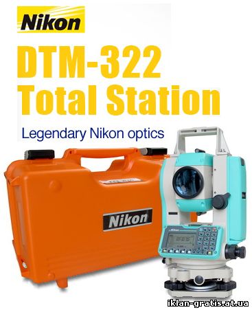 (WA Only 0878~2013~3836) Men~Jual Total Station Nikon DTM-322